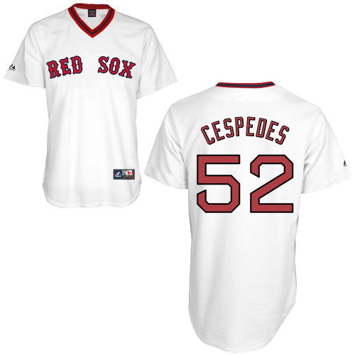 Yoenis Cespedes #52 Youth Baseball Jersey-Boston Red Sox Authentic Home Alumni Association MLB Jersey